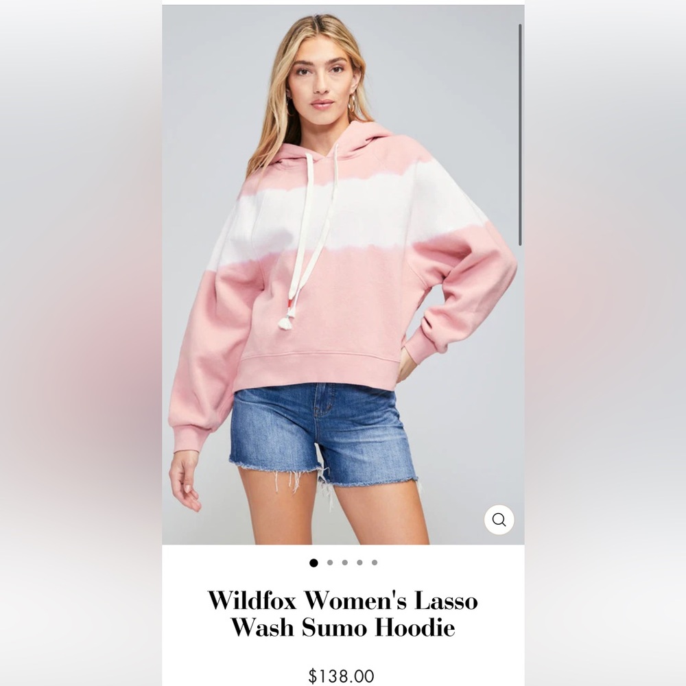 Women’s size medium Wildfox lasso wash sumo hoodie NWT! Originally $138.